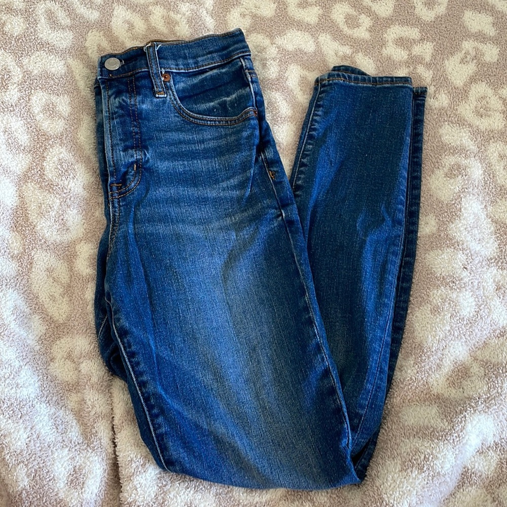 True skinny high rise jeans